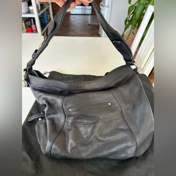 B. Makowsky Black Leather Bag - never used - Picture 5 of 9